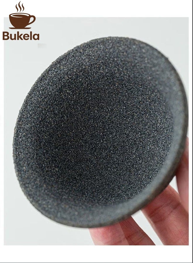 كيلا قمع حجري v60 فلتر حجري ماكينة صنع القهوة ذات المصفاة، ماكينة صنع القهوة ذات المصفاة القابلة لإعادة الاستخدام، مع حامل وأدوات تنظيف - Image 5